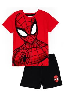 Пижамный комплект крупным планом Spider-Man, черный