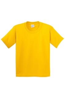 Молодежная футболка из плотного хлопка Gildan, желтый