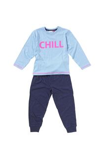 Пижамный комплект для девочек Chill Cozy n Dozy, синий