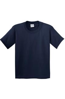 Молодежная футболка из плотного хлопка Gildan, темно-синий