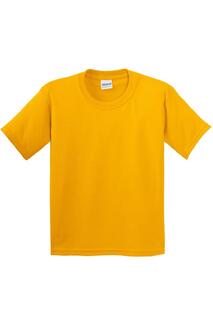 Молодежная футболка из плотного хлопка Gildan, золото