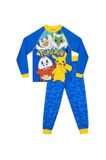 Пижамы с длинными рукавами Pokemon, синий Pokémon