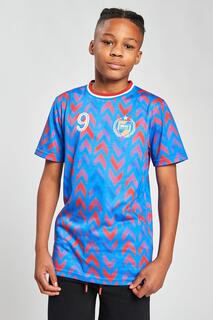 Футбольная футболка в стиле ретро «Петушок» Beat Boyz Club, синий