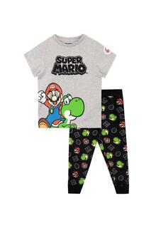 Пижамы Марио и Йоши Super Mario, серый
