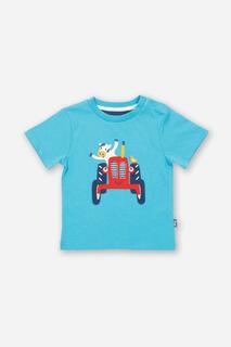 Тракторная футболка Kite, синий