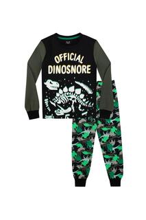 Официальная уютная пижама Dinosnore Harry Bear, зеленый