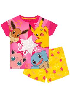 Короткая пижама Pokemon, розовый Pokémon