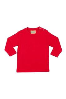 Простая футболка с длинным рукавом Larkwood, красный