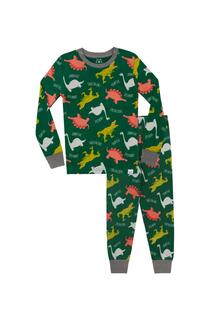 Пижама с динозавром, плотная посадка Harry Bear, зеленый