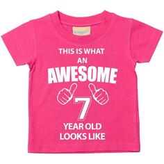 Вот как выглядит футболка семилетнего ребенка 60 SECOND MAKEOVER, розовый