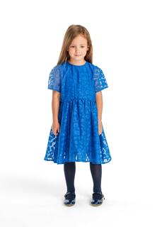 Вечернее платье из жаккардовой органзы Minoti, синий