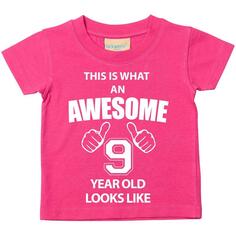 Вот как выглядит потрясающая футболка 9-летнего ребенка 60 SECOND MAKEOVER, розовый