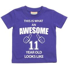 Вот как выглядит футболка пятилетнего ребенка 60 SECOND MAKEOVER, фиолетовый
