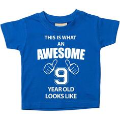 Вот как выглядит потрясающая футболка 9-летнего ребенка 60 SECOND MAKEOVER, синий
