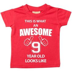Вот как выглядит потрясающая футболка 9-летнего ребенка 60 SECOND MAKEOVER, красный