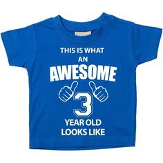 Вот как выглядит потрясающая футболка 3-летнего ребенка 60 SECOND MAKEOVER, синий
