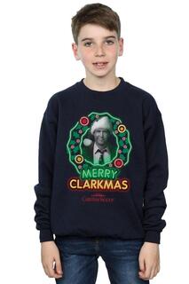 Толстовка Clarkmas в оттенках серого National Lampoon&apos;s Christmas Vacation, темно-синий