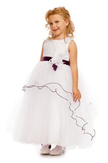 Платье Подружки Невесты Цветочницы Cinda, фиолетовый