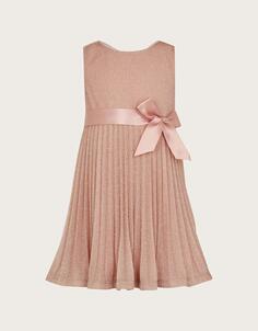 Плиссированное платье Baby Gilded Roses Monsoon, розовый