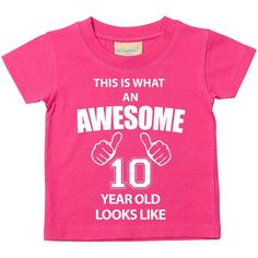 Вот как выглядит потрясающая футболка 10-летнего ребенка 60 SECOND MAKEOVER, розовый