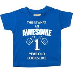 Вот как выглядит потрясающая футболка годовалого ребенка 60 SECOND MAKEOVER, синий