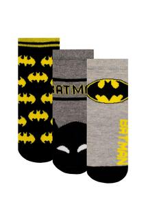 Комплект носков с Бэтменом, 3 шт. DC Comics, серый