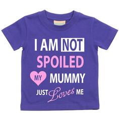 Рубашка «Я не избалована, моя мама просто любит меня» 60 SECOND MAKEOVER, фиолетовый