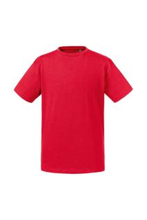 Органическая футболка с короткими рукавами Russell, красный