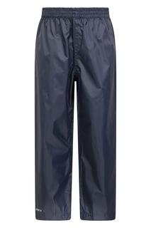 Водонепроницаемые брюки Pakka, дождевые брюки с проклеенными швами Mountain Warehouse, синий