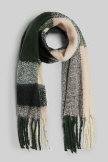 Асимметричный клетчатый шарф James Lakeland, зеленый