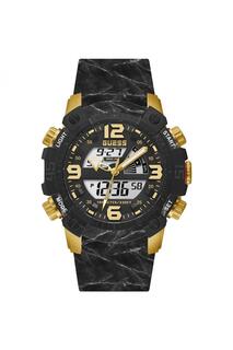 Модные аналоговые кварцевые часы из нержавеющей стали - Gw0421G2 Guess, золото