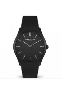 Модные аналоговые кварцевые часы из нержавеющей стали - Kcwgm2122601 Kenneth Cole, черный