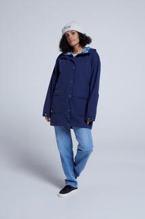 Водонепроницаемая куртка Holywell, теплый дождевик с капюшоном из переработанного сырья Animal, синий
