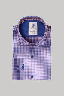 Рубашка приталенного кроя Royal Mini Check Limited Edition Steel &amp; Jelly, синий