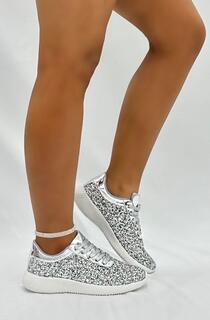 Кроссовки Glitter Lemzy Trainers Love Lemonade, белый