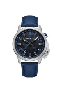 Модные аналоговые кварцевые часы из нержавеющей стали - Pol.22027U Police, синий
