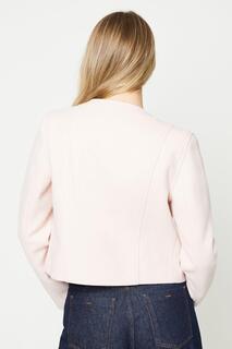 Куртка Boucle с 4 карманами и молнией спереди Oasis, розовый