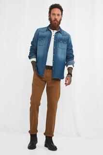 Классические джинсы чинос в западном стиле Joe Browns, коричневый