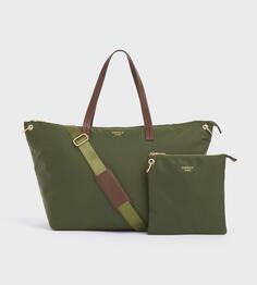 Нейлоновая сумка Wanderer Weekender с сумочкой OSPREY LONDON, зеленый