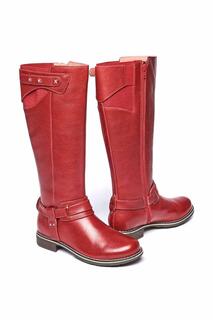 Классические кожаные длинные ботинки &apos;Mistletoe&apos; Moshulu, красный