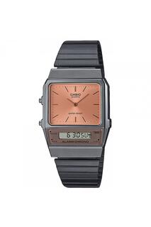 Классические кварцевые часы из нержавеющей стали - Aq-800Ecgg-4Aef Casio, розовое золото