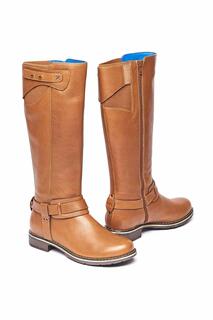 Классические кожаные длинные ботинки &apos;Mistletoe&apos; Moshulu, коричневый