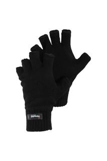 Вязаные зимние перчатки без пальцев Thinsulate Heatguard Universal Textiles, черный