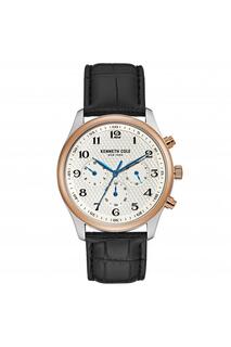 Классические модные аналоговые кварцевые часы - Kc51049006 Kenneth Cole, серебро