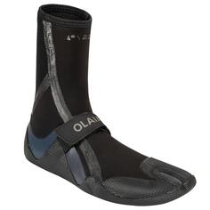 Неопреновые ботинки для серфинга Booties 900 4 мм Olaian, черный