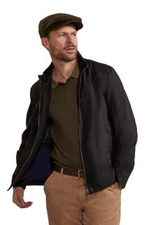 Куртка Porthleven Harrington Вощеная ветрозащитная повседневная куртка Hinter &amp; Hobart, черный