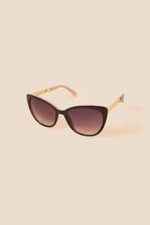 Классические солнцезащитные очки «кошачий глаз» Accessorize, черный