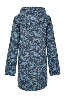 Непромокаемая куртка с принтом Alinda Weird Fish, синий