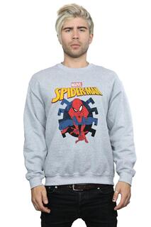 Толстовка с логотипом и эмблемой Spider-Man Web Shooting Marvel, серый