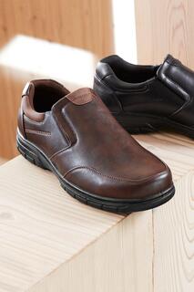 Классические туфли без шнуровки Cotton Traders, коричневый